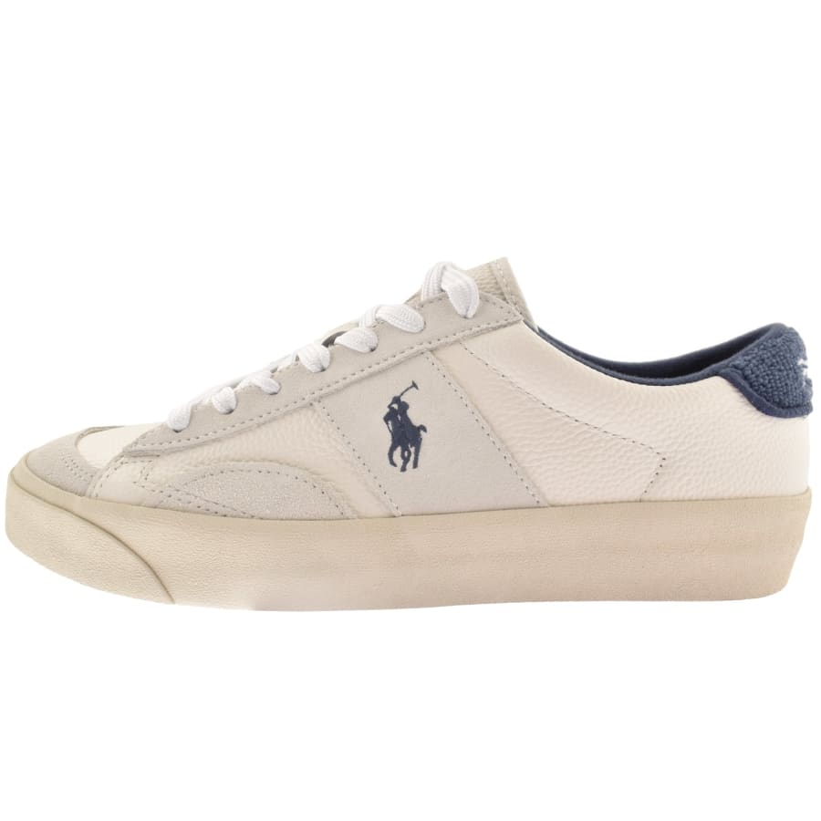 Polo ralph lauren sayer leather trainers hotsell